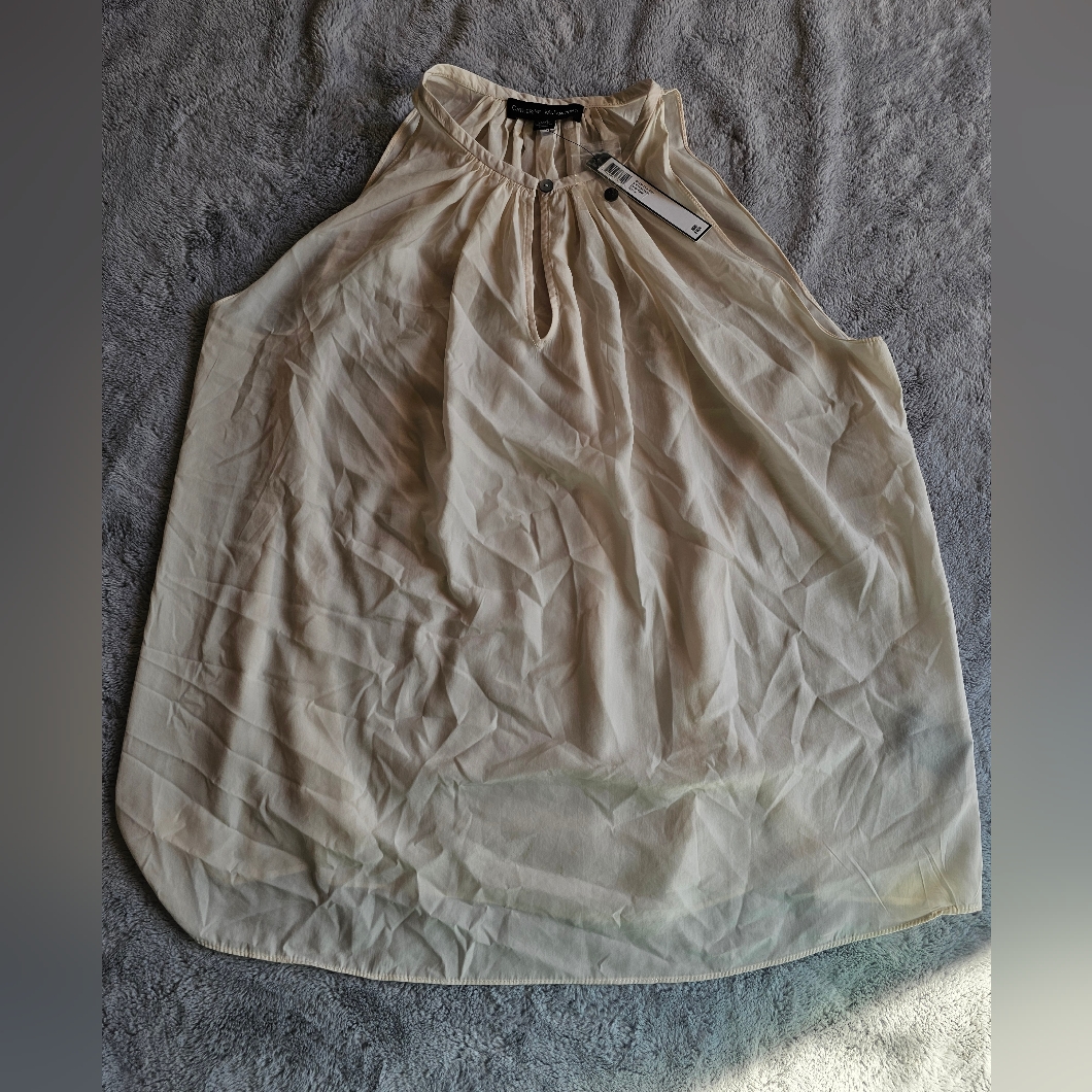 Catherine Malandrino Cream Tank Top